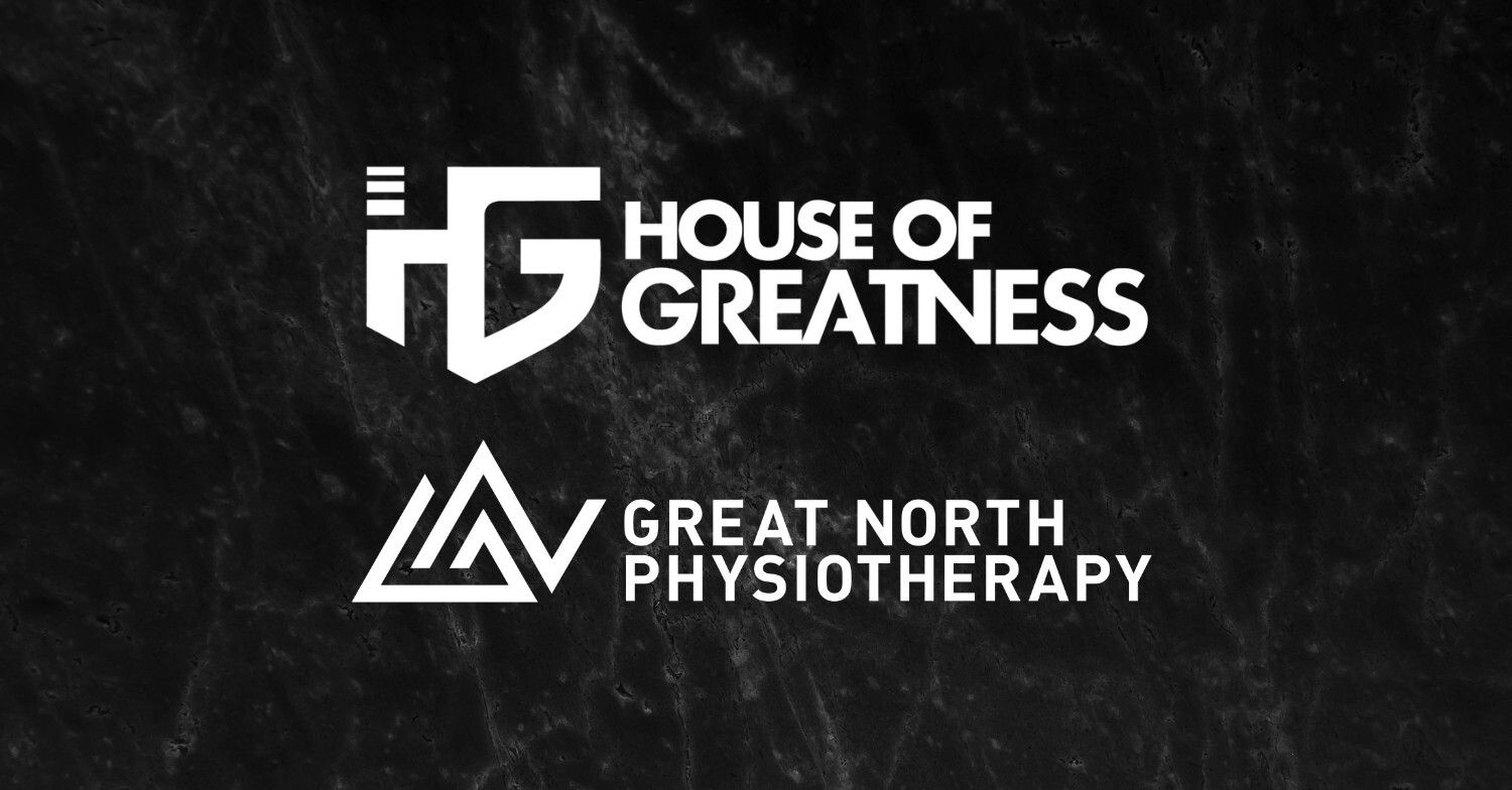 House of Greatness x Great North Physiotherapy — a powerhouse partnership bringing elite athlete performance training and evidence-based physiotherapy together under one roof.